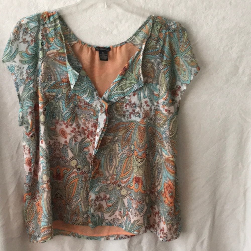 Capped sleeve blouse